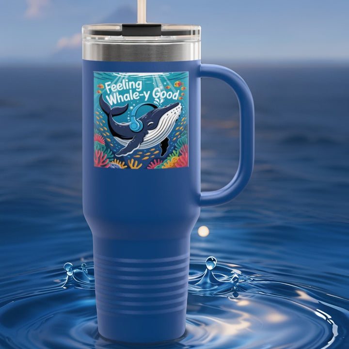 Feeling Whaley Good Insulated Travel Mug, 40oz