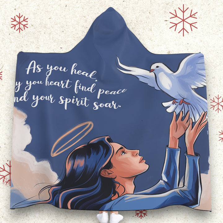 Hooded Blanket - Healing with Spirit Soaring