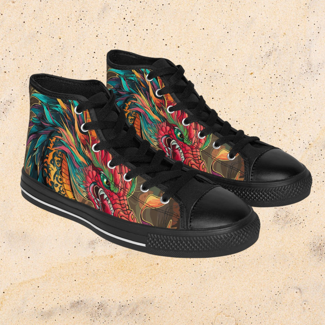 Men's Classic Sneakers - Fire Dragon