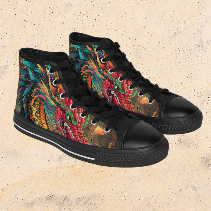 Men's Classic Sneakers - Fire Dragon