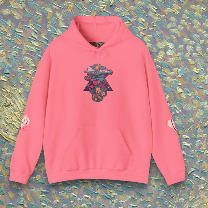 Artistic Floral Love Hoodie for Creative Souls