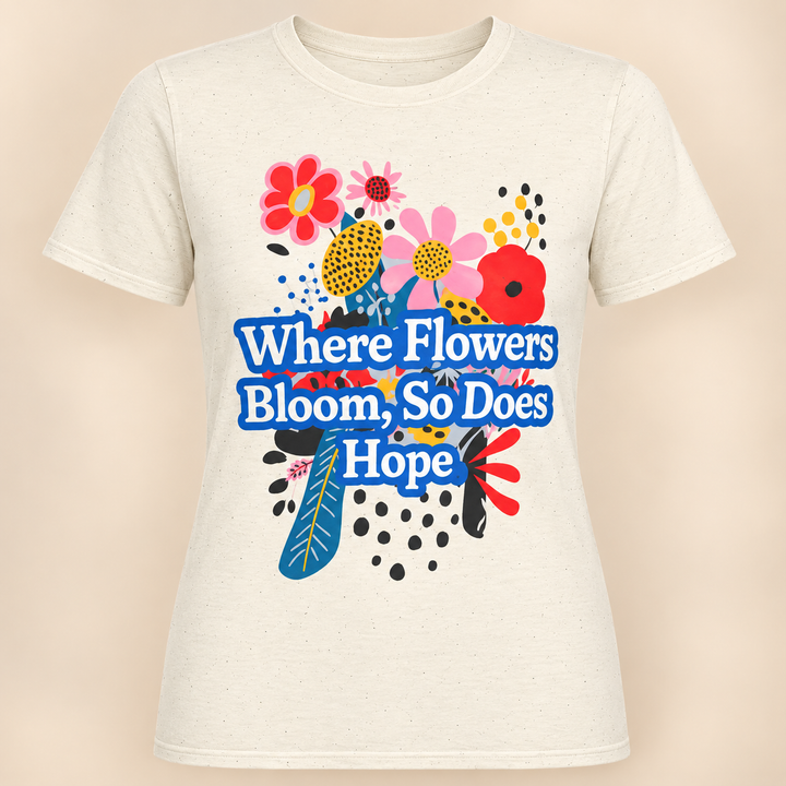 Where Flowers Bloom Unisex Softstyle Floral T-Shirt