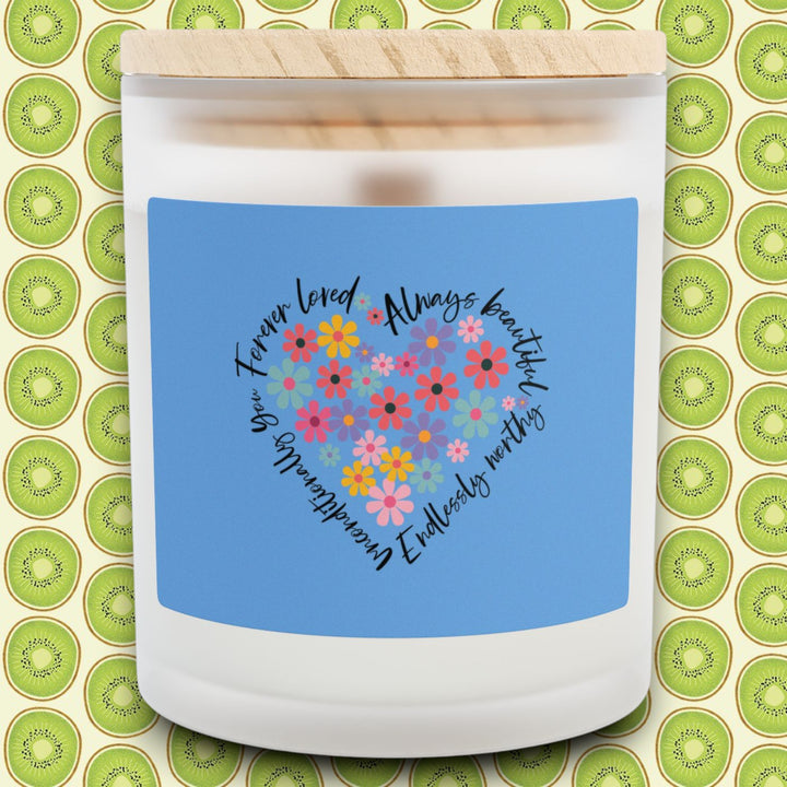 Candle - Frosted Glass Candle, 11oz 'Forever Loved'
