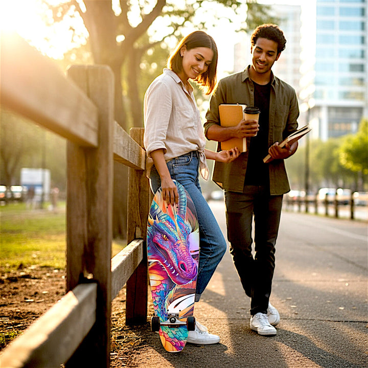 Custom Skateboard - Friendly Dragon