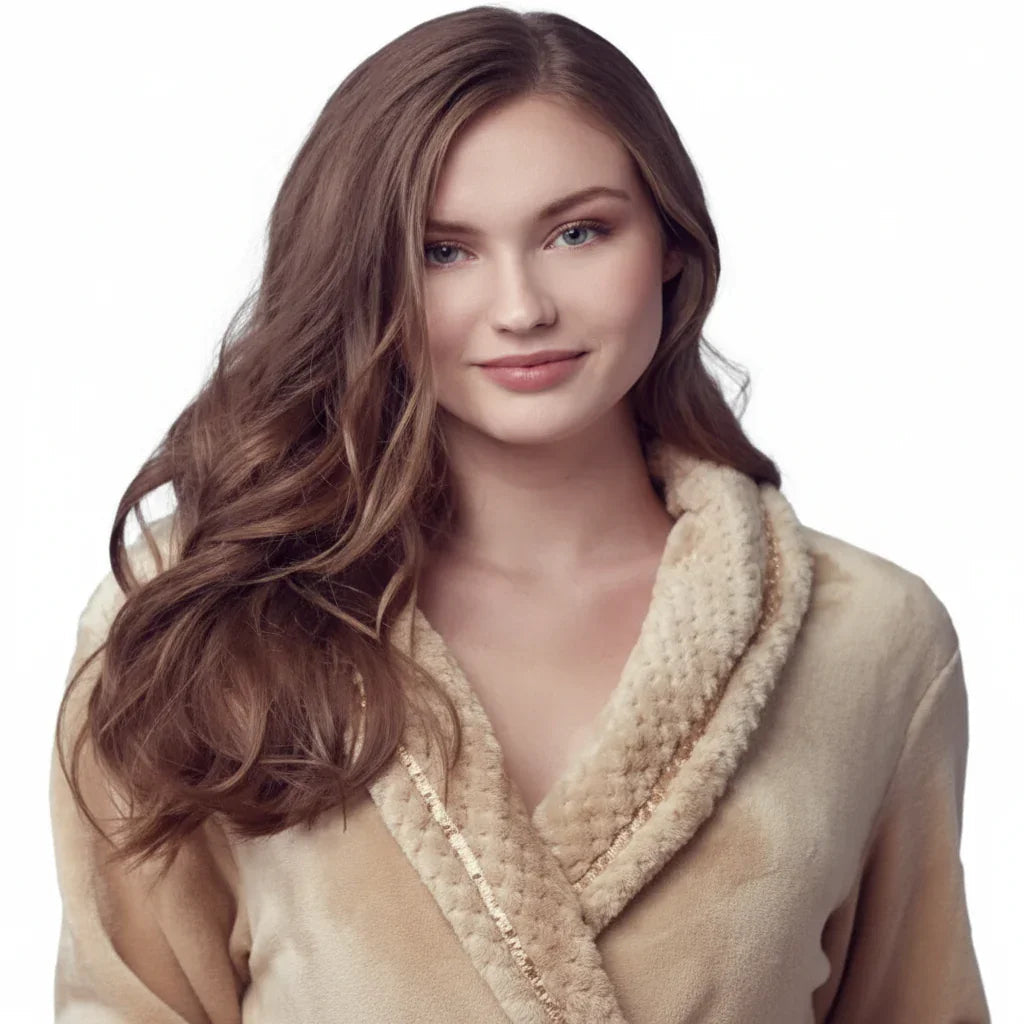 Women's Ultra Soft Plush Bathrobe | CloudSoft Luxury Fleece Robe