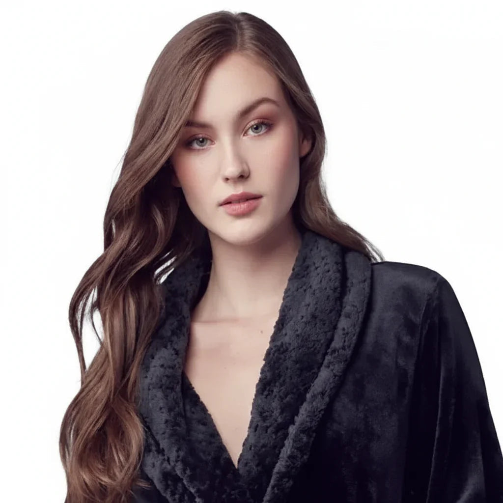 Women's Ultra Soft Plush Bathrobe | CloudSoft Luxury Fleece Robe