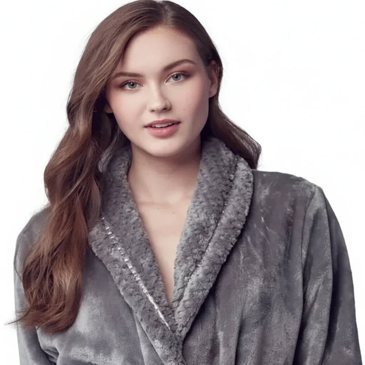 Women's Ultra Soft Plush Bathrobe | CloudSoft Luxury Fleece Robe