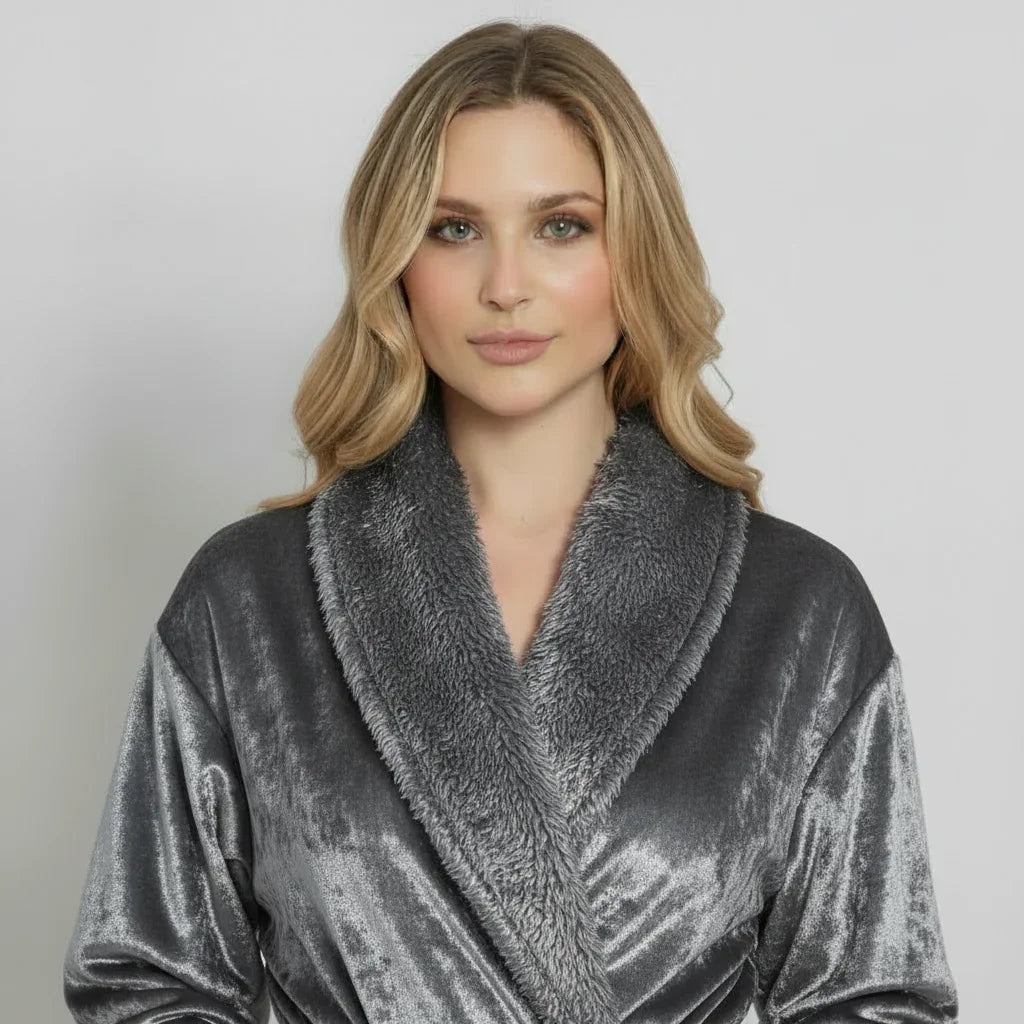 Women's Ultra Soft Plush Bathrobe | CloudSoft Luxury Fleece Robe