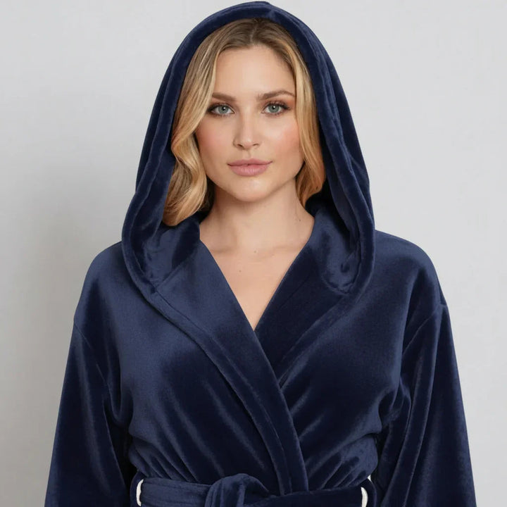Women’s Plush Hooded Robe - Spa-Worthy Comfort at Home