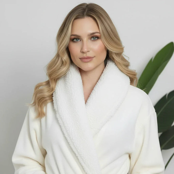 Women's Ultra Soft Plush Bathrobe | CloudSoft Luxury Fleece Robe
