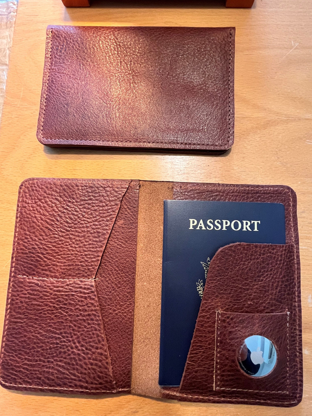 Made in Maine Leather Passport Holder