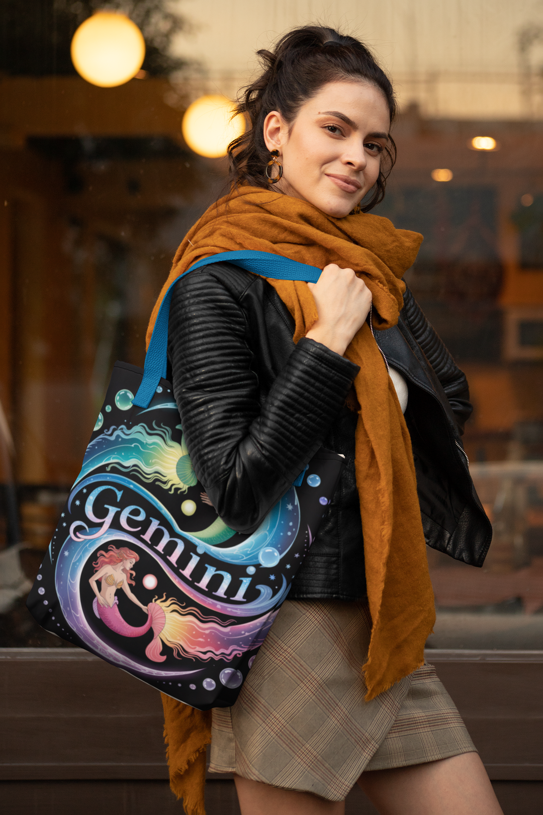 Gemini Zodiac Tote Bag - Colorful Astrology Bag, Gift for Astrology Lovers, AOP Tote for Geminis, Horoscope Design, Birthday Gift