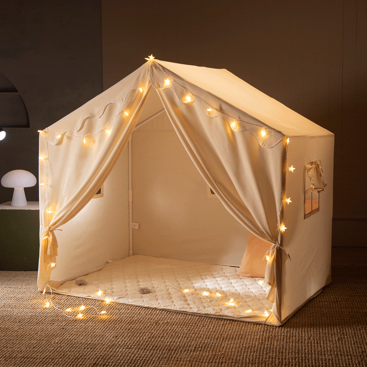 Tiny Land® Kids Play Tent with Star Lights – Large & Cozy