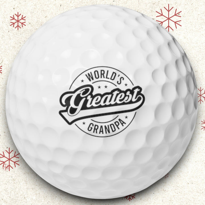Golf Balls, 6pcs - World Greatest Grandpa