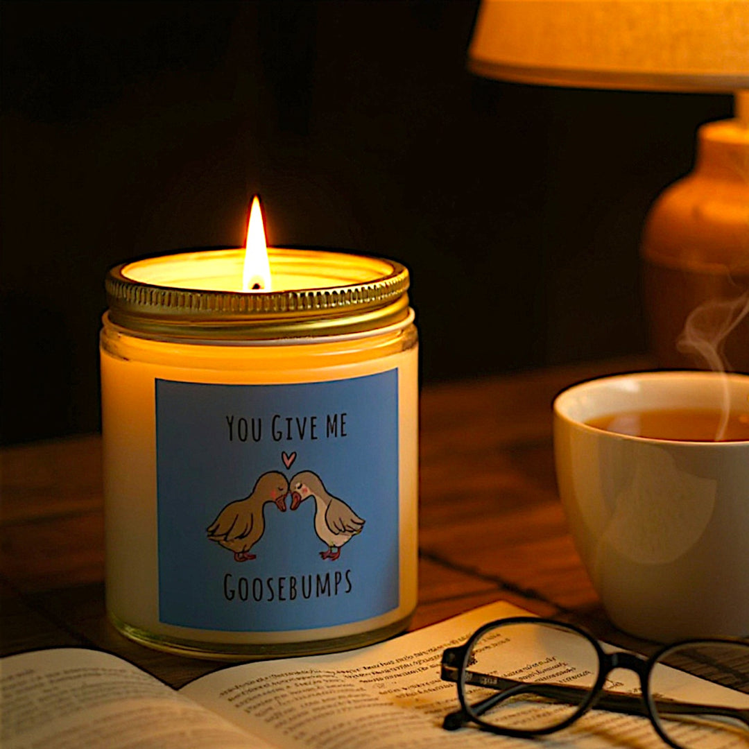 Scented Candles, Coconut Apricot Wax (4oz, 9oz) - You Give Me Goosebumps