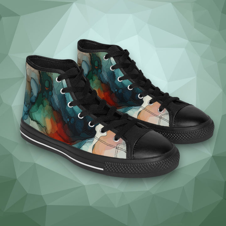 Women's Classic Sneakers - Graceful Mermaid Swim