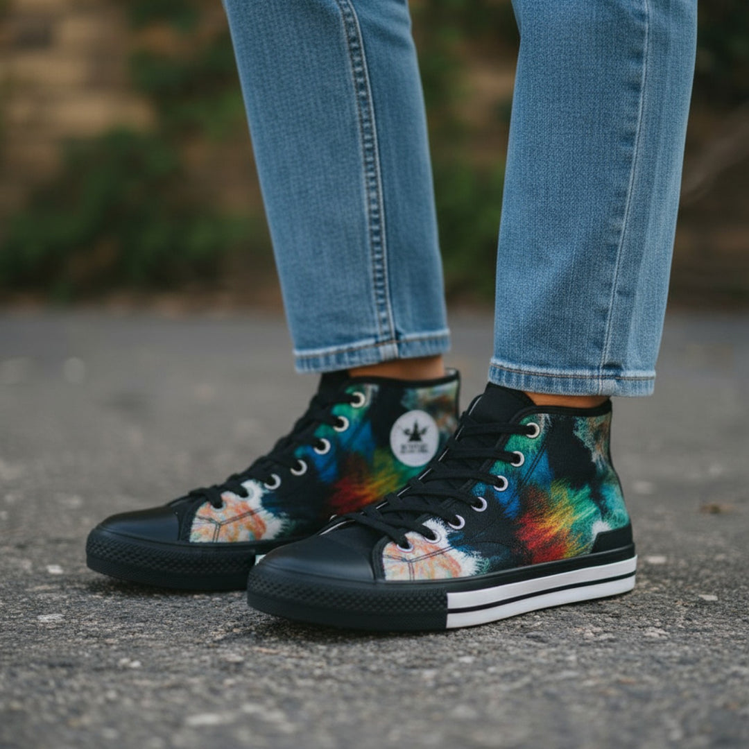 Women's Classic Sneakers - Graceful Mermaid Swim