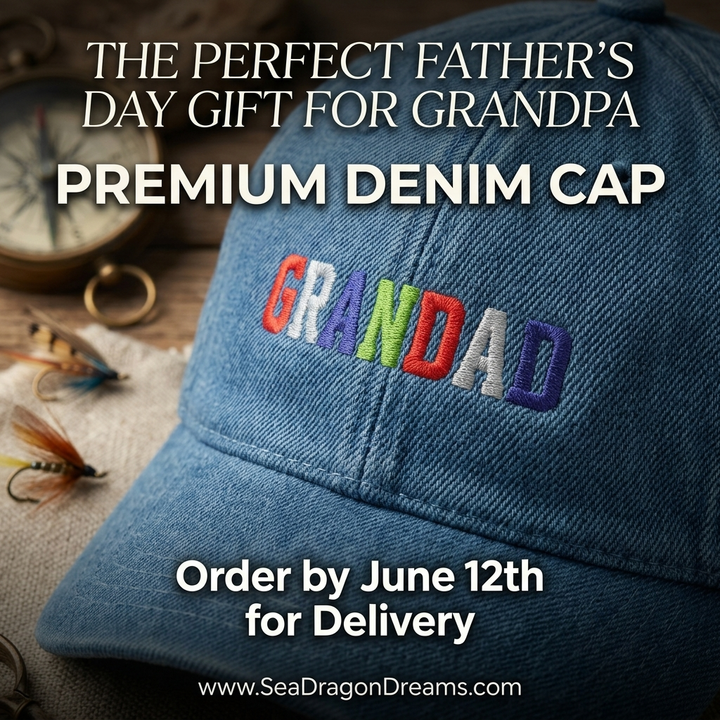 Grandad Denim Hat – Embroidered Gift for Grandpa