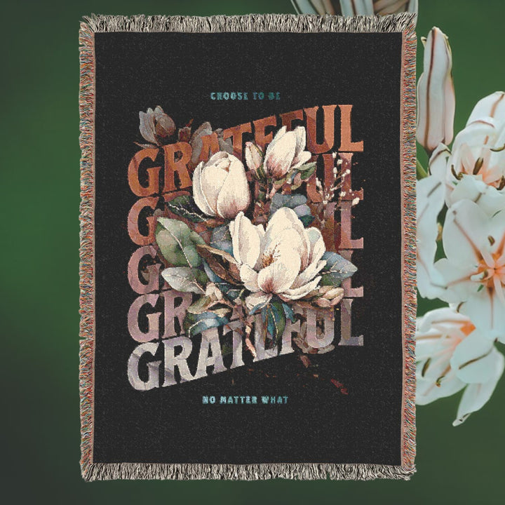 Woven Blanket - Grateful