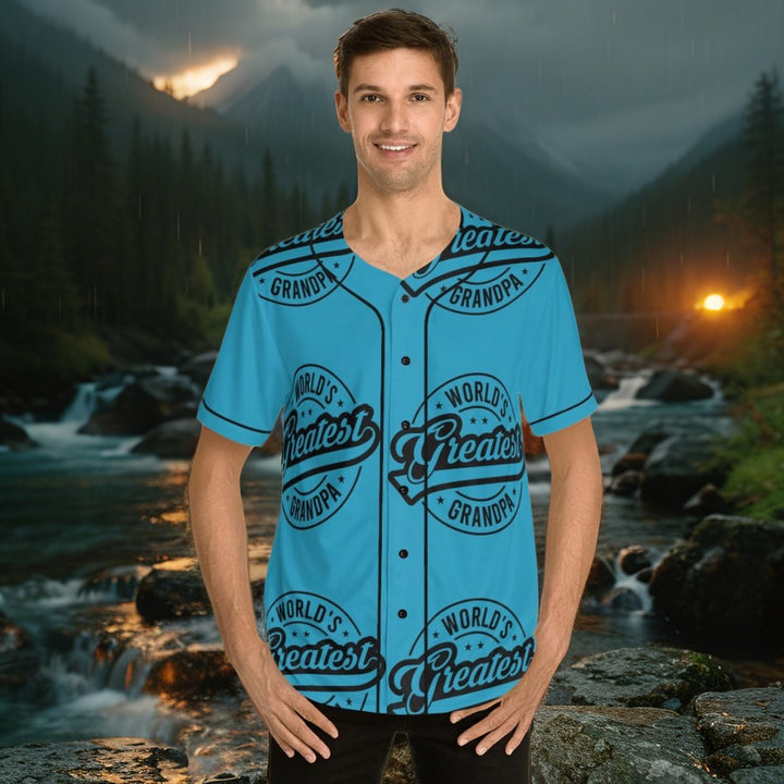 Men's Baseball Jersey  - Worlds Greatest Grandpa