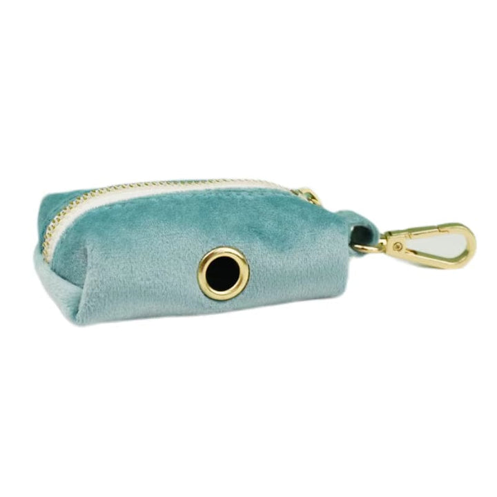 Green Ocean Velvet Personalized Dog Harness, Collar & Leash Set