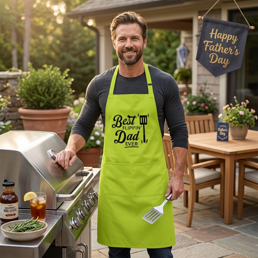 Cotton Apron - Best Flippin Dad Ever