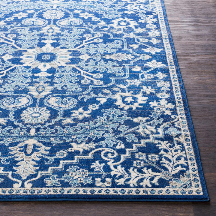 Blue Bodrum Area Rug – Traditional Medallion Rug