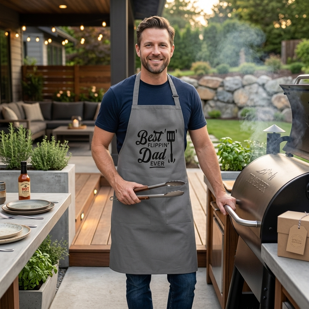 Cotton Apron - Best Flippin Dad Ever