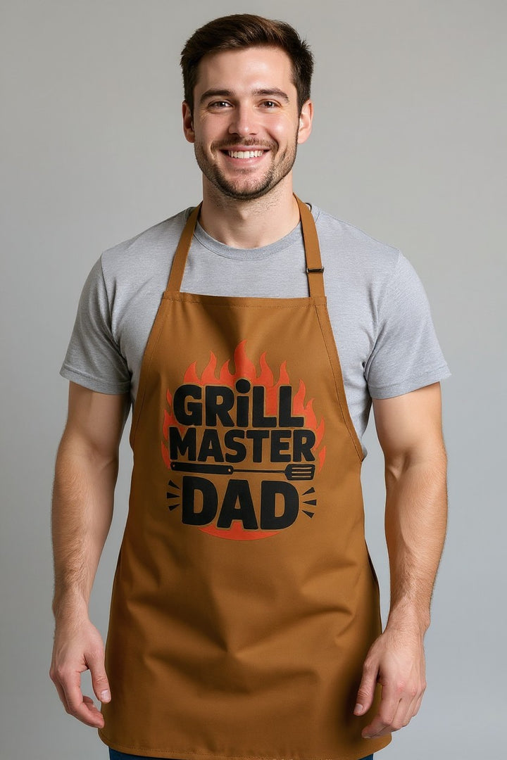 Grill Master Dad Apron - Perfect Gift for BBQ Lovers & Father's Day