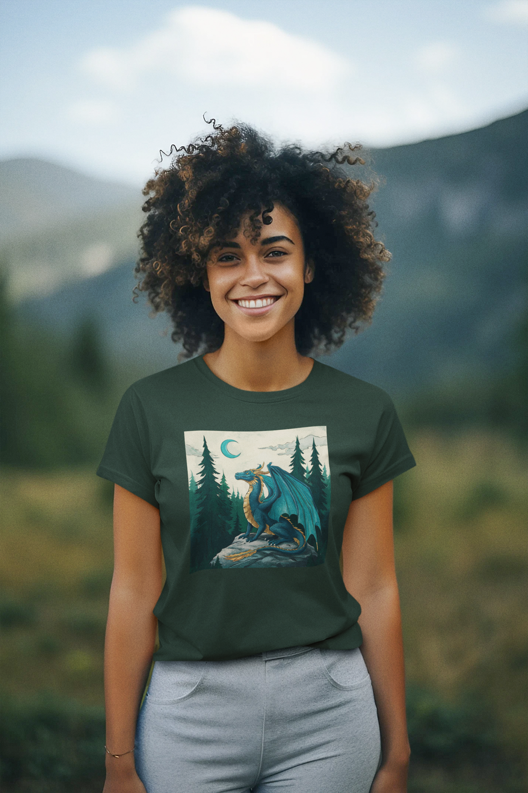 Unisex Heavy Cotton Tee - Dino Guardian