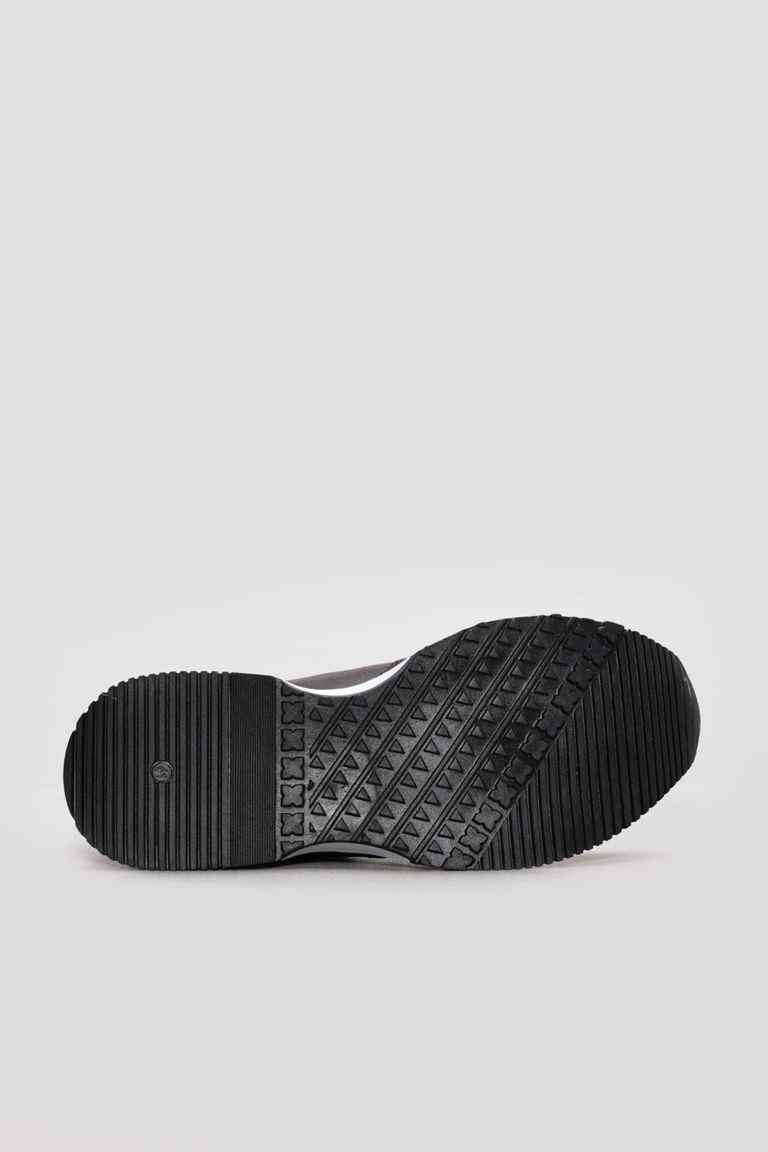 Dark Brown Leather Panel Sneakers for Men | Wessi