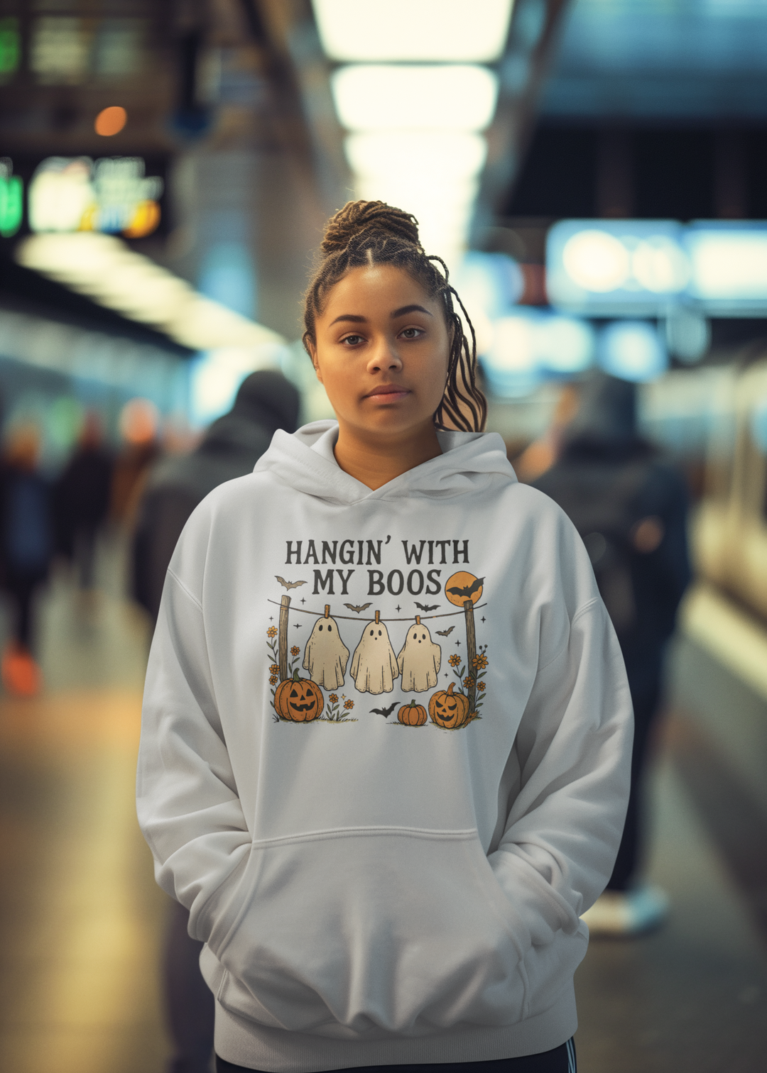 Hanging With My Boos - Halloween Hooded Sweatshirt
