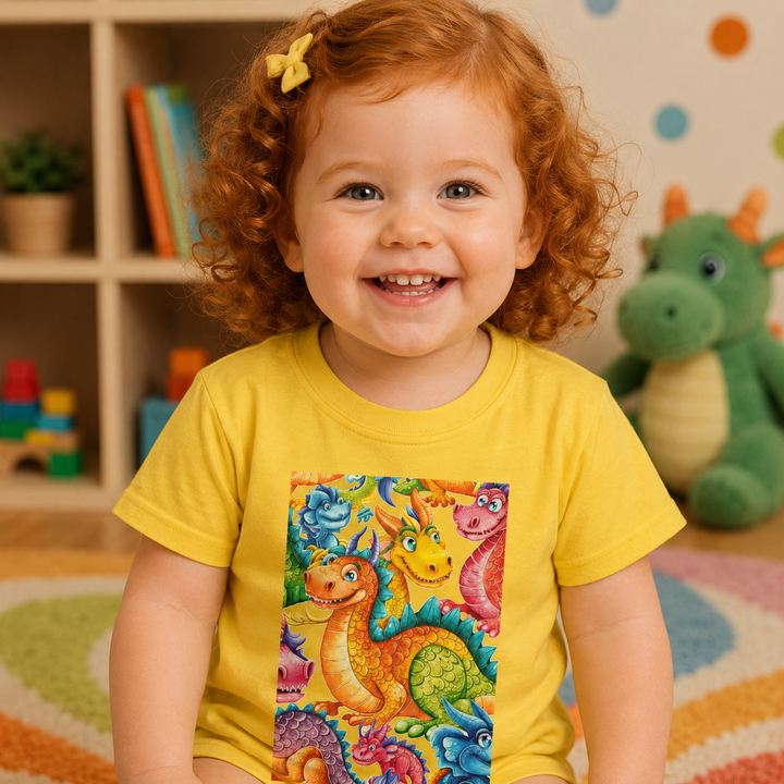 Infant Fine Jersey Tee – Happy Dragons