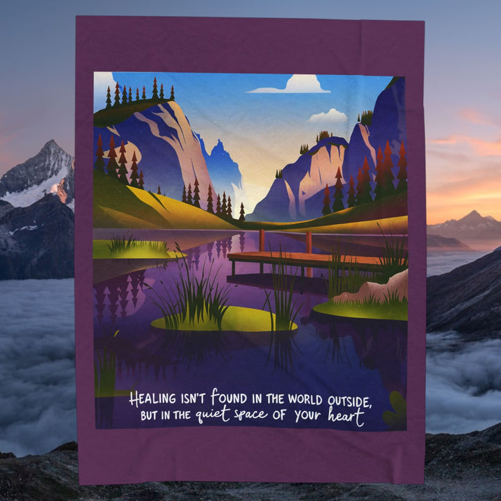 Healing From Within - Velveteen Plush Blanket