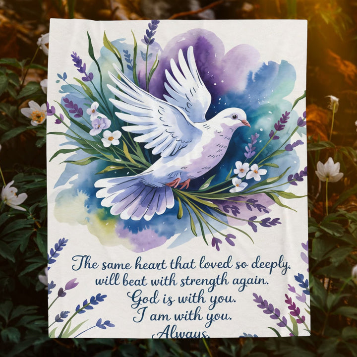 “The Same Heart” Velveteen Plush Blanket – For Strength, Healing & Love