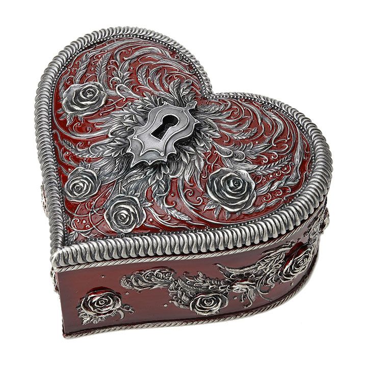 Heart and Key Romantic Jewelry Box by Vincent Hie