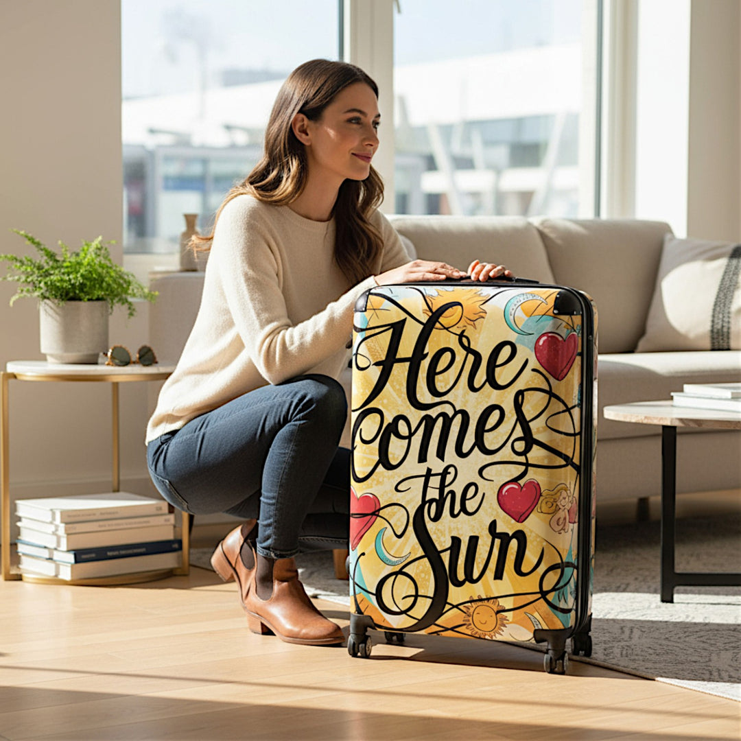 Suitcase - Here Comes The Sun Travel Luggage