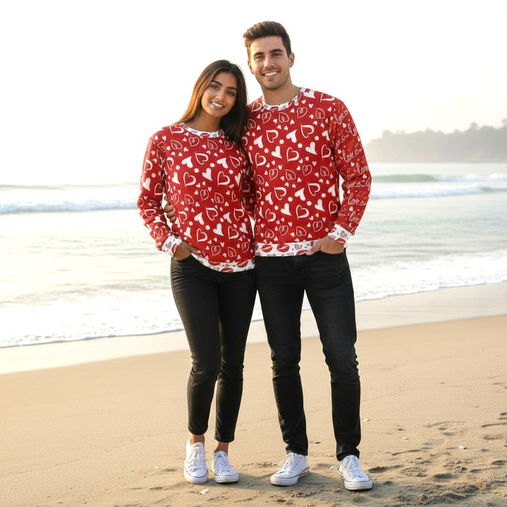 Unisex Sweatshirt - Hugs and Kisses