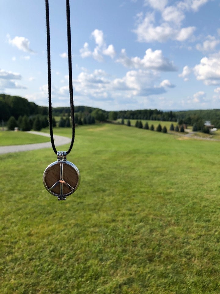 Woodstock 1969 Stage Peace Pendant Necklace