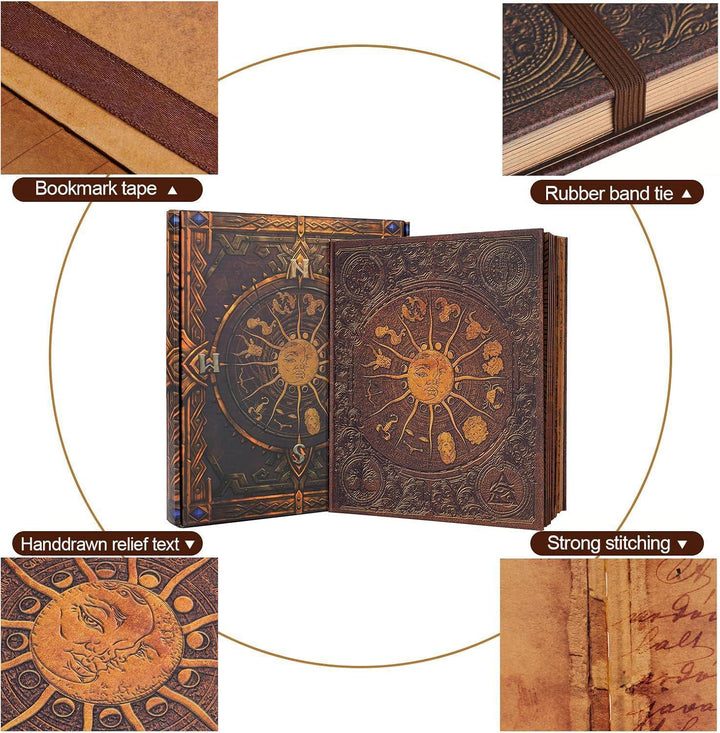 Zodiac Scrapbook Album: Retro Adventure Memory Book, Photo Memory Journal, Keepsake Diary