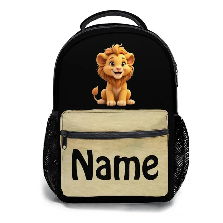 Personalized Lion Kids School Set – Backpack, Lunch Tote & Pen Pouch