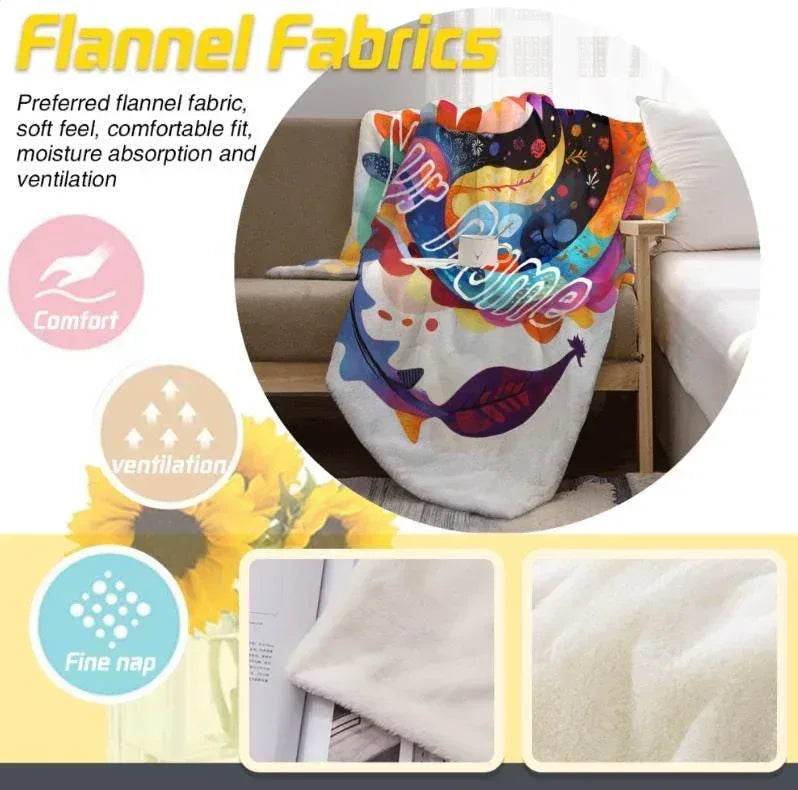 Personalized Dragon Fleece Blanket with Custom Name