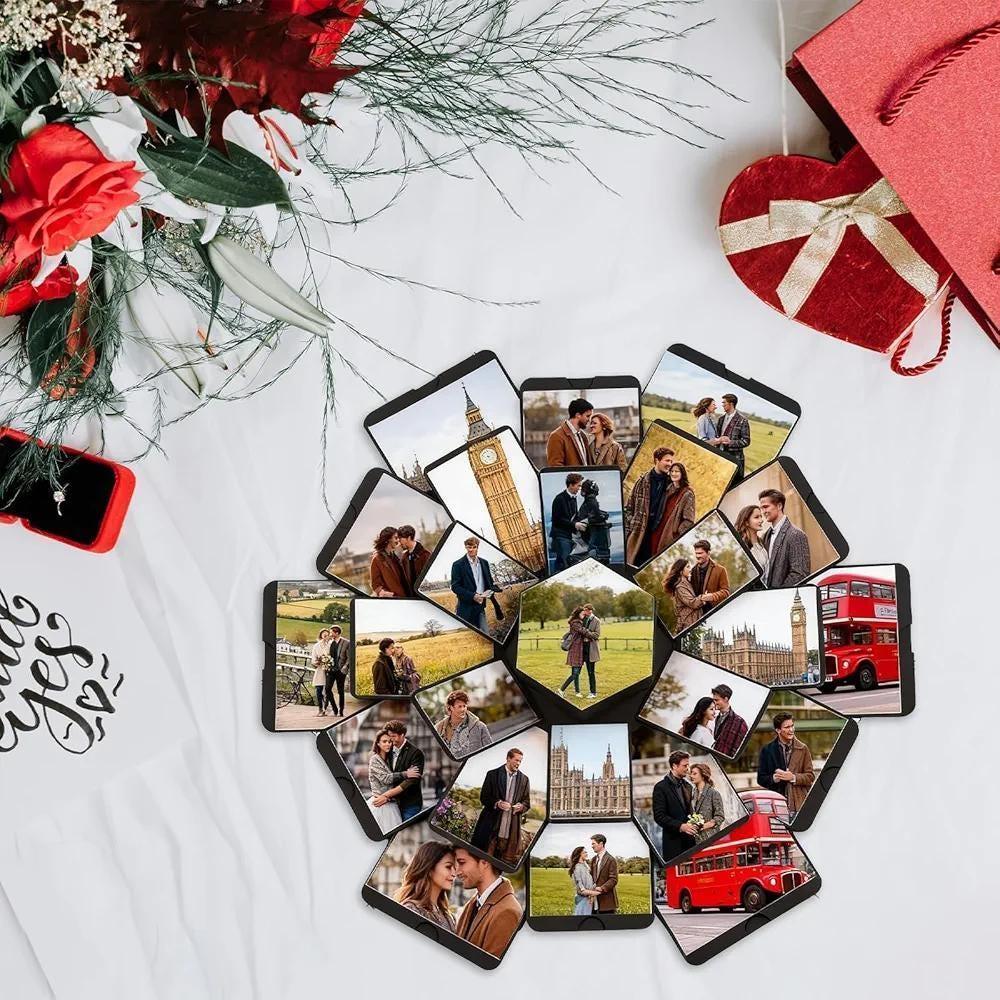 Personalized Photo Explosion Box Scrapbook Gift