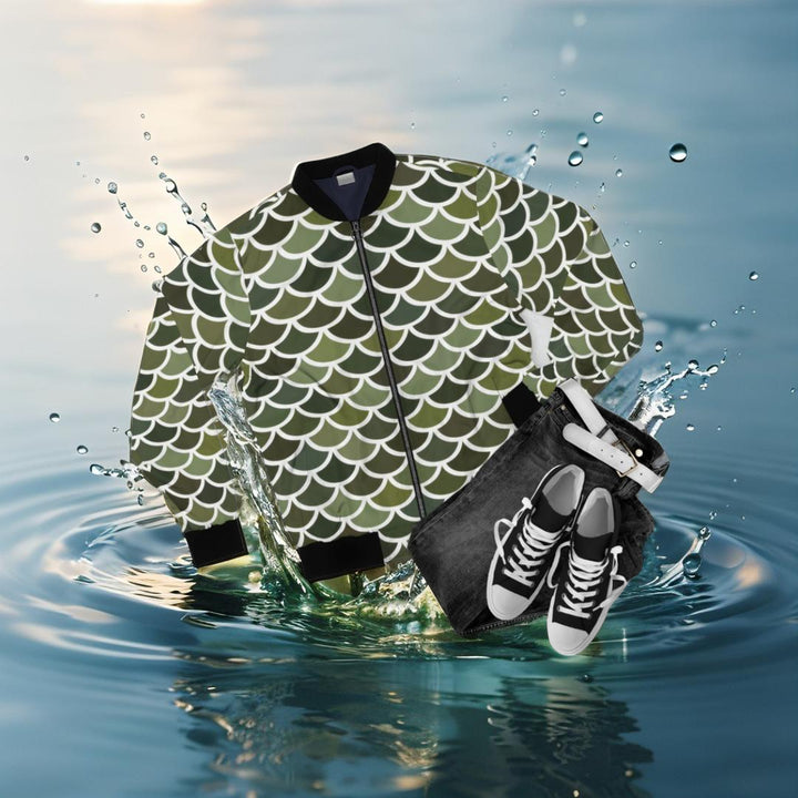 Men's Bomber Jacket - Merman Scales