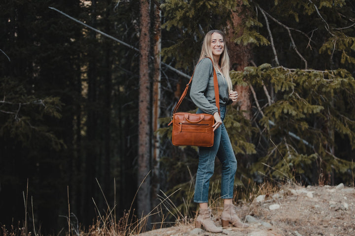 Katmai 13-Inch Leather Laptop Case | Premium Cowhide Briefcase