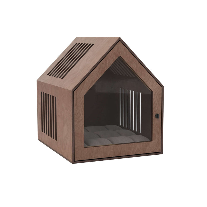 Large Indoor Dog House | Wooden Pet House with Optional Door