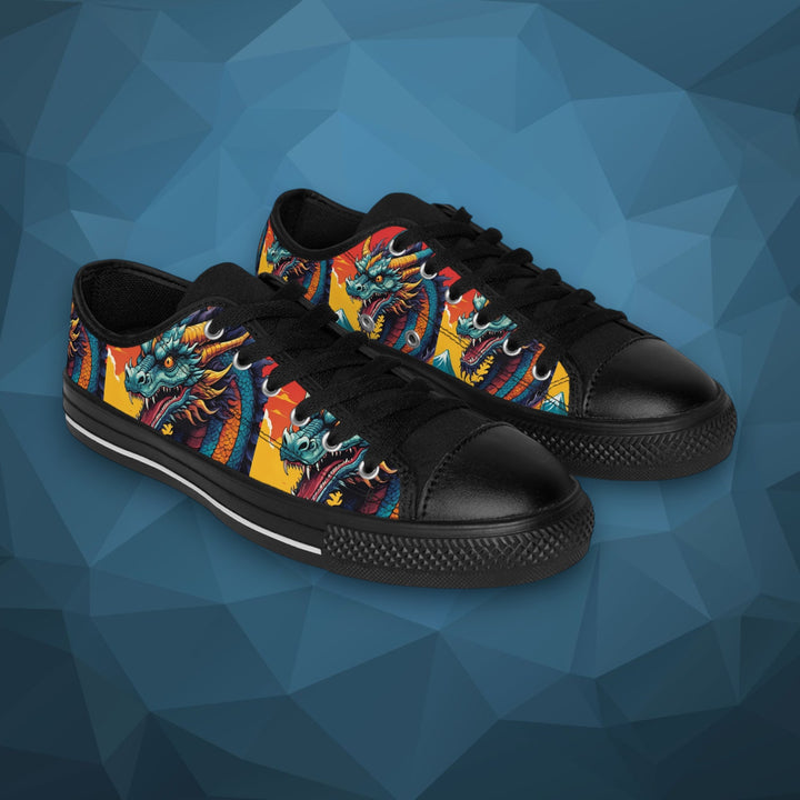 Sneakers - Japanese Dragon Print