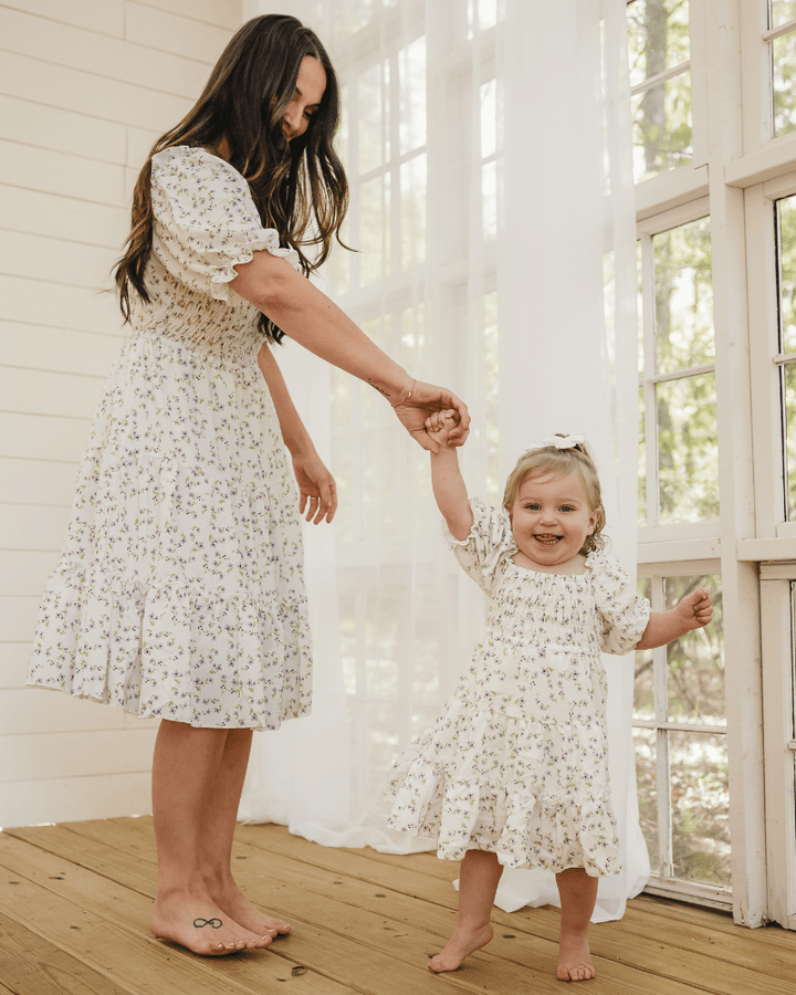 Lavender Floral Mommy & Me Katherine Dress