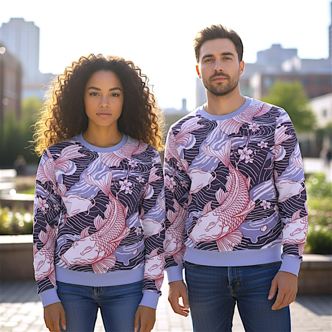 Lightweight Sweatshirt - Koi Fish