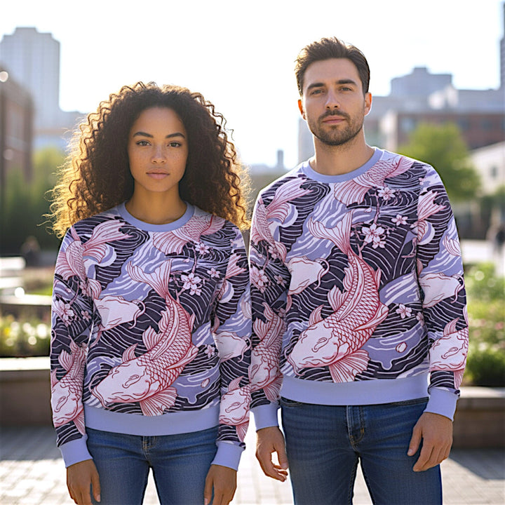 Lightweight Sweatshirt - Koi Fish